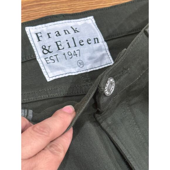 Frank & Eileen Green olive  The Everyday Straight Leg Jeans 30 - Picture 11 of 13